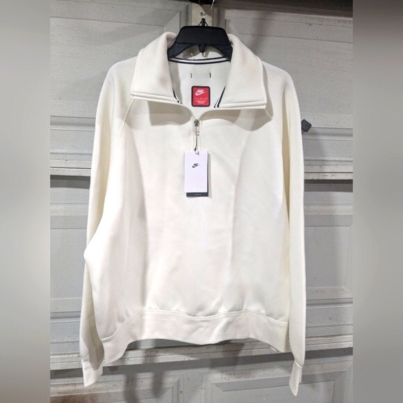 Nike Tech Fleece Reimagined 1/2-Zip Top Sail Oversized Men's Size M $180 Retail